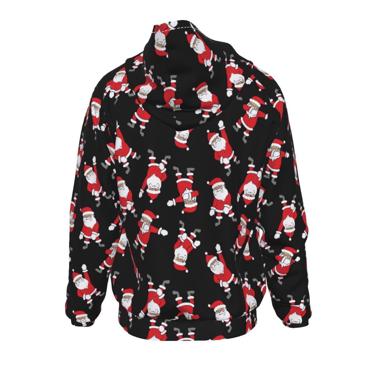 Men's Fleece Zip Christmas Hoodie - Santa Dabs - Festive Style