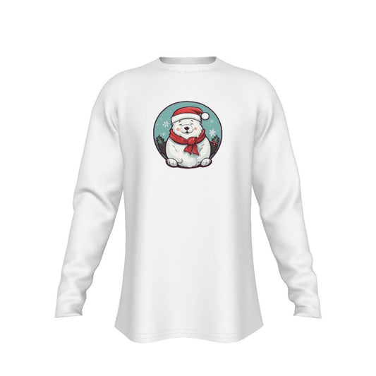 Men's Long Sleeve Christmas T-Shirt - Polar Bear - Festive Style