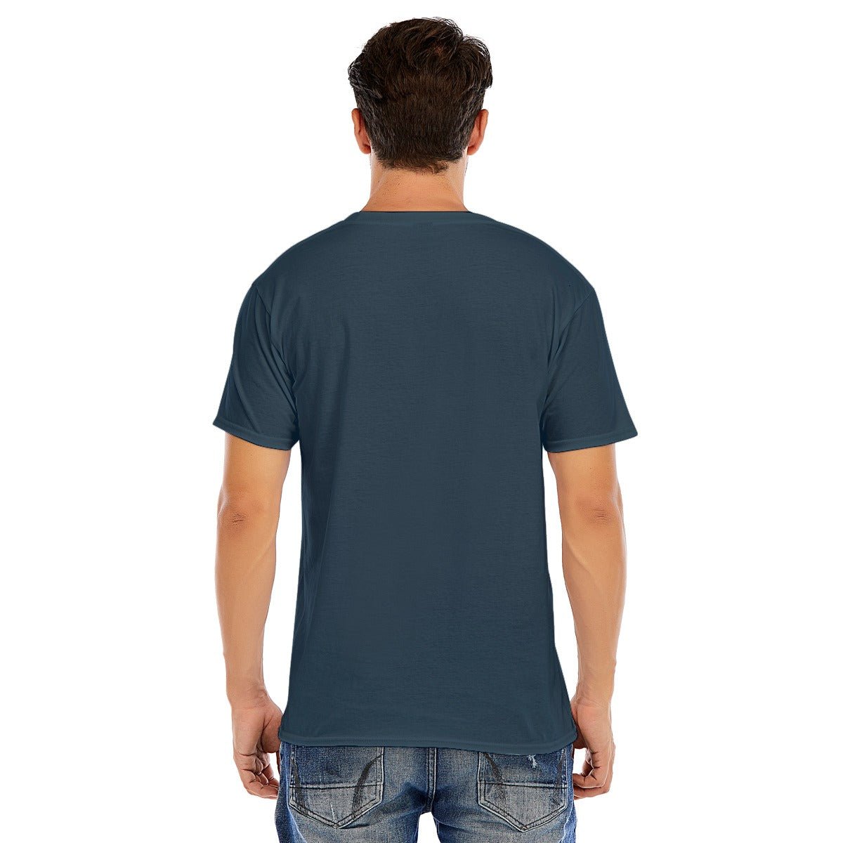 Mens Short Sleeve Christmas Tee - Halftone Santa - Festive Style