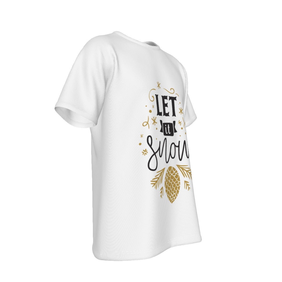 Mens Short Sleeve Christmas Tee - Let It Snow - Festive Style