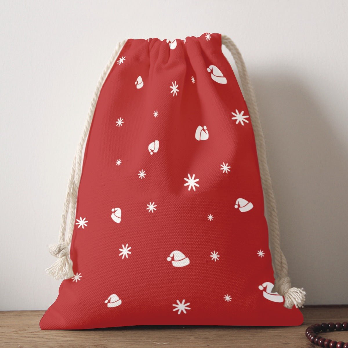 Santa Sack - Fine Stars - Red - Festive Style