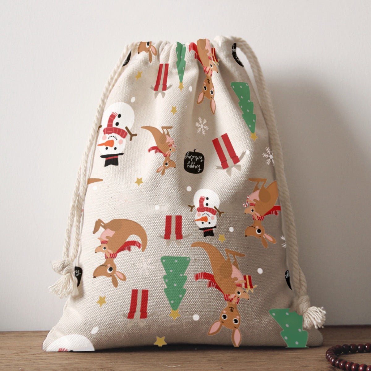 Santa Sack - Kangaroo Pattern - Festive Style