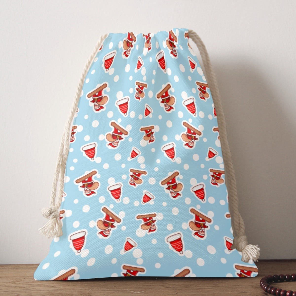 Santa Sack - Santa Snowboarding - Festive Style