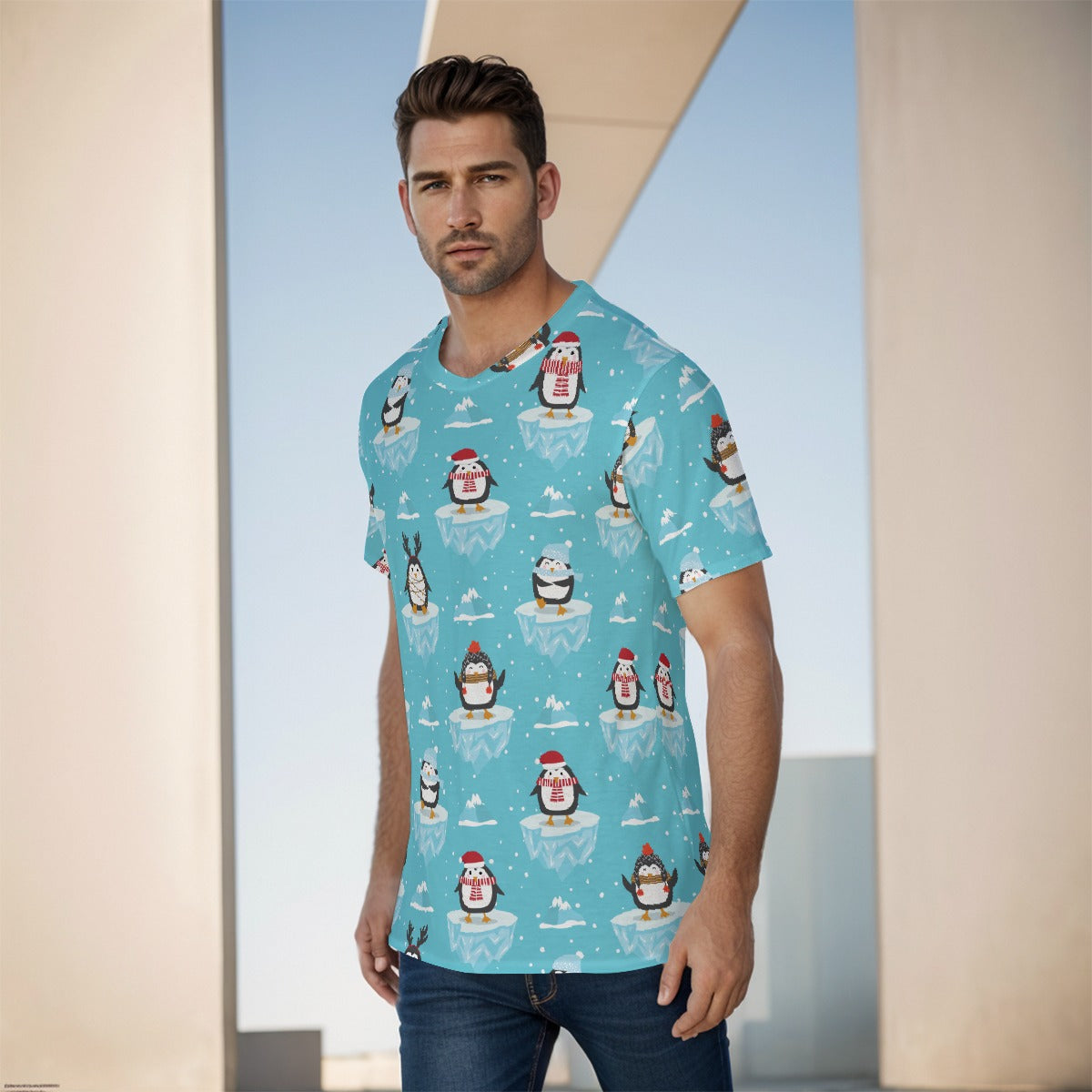 Mens Short Sleeve Christmas Tee -
