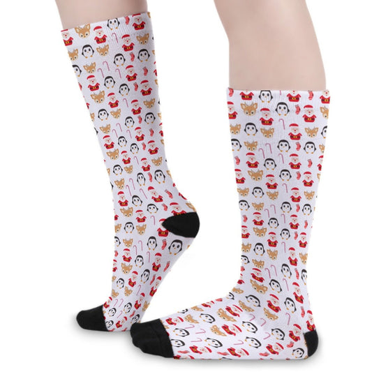 Unisex Long Socks - Cute Christmas - Festive Style