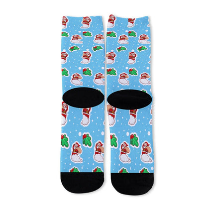 Unisex Long Socks - Santa Cloud - Festive Style