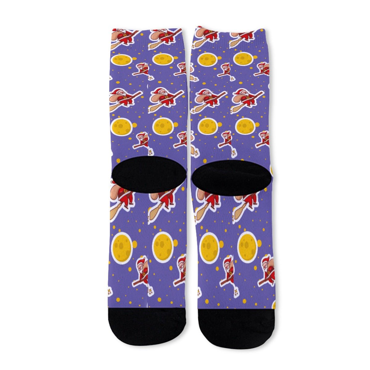 Unisex Long Socks - Santa Witch - Festive Style