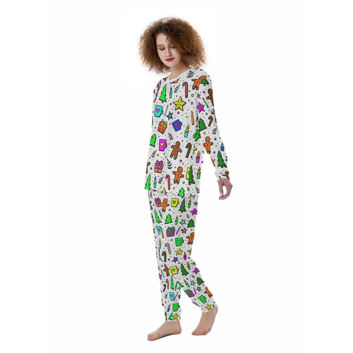 Women's Christmas Pyjamas - Bright Doodle - Festive Style