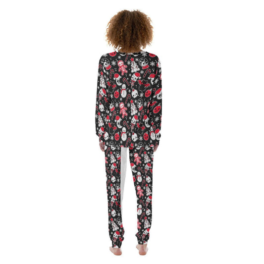 Women's Christmas Pyjamas - Creepy Black - Festive Style