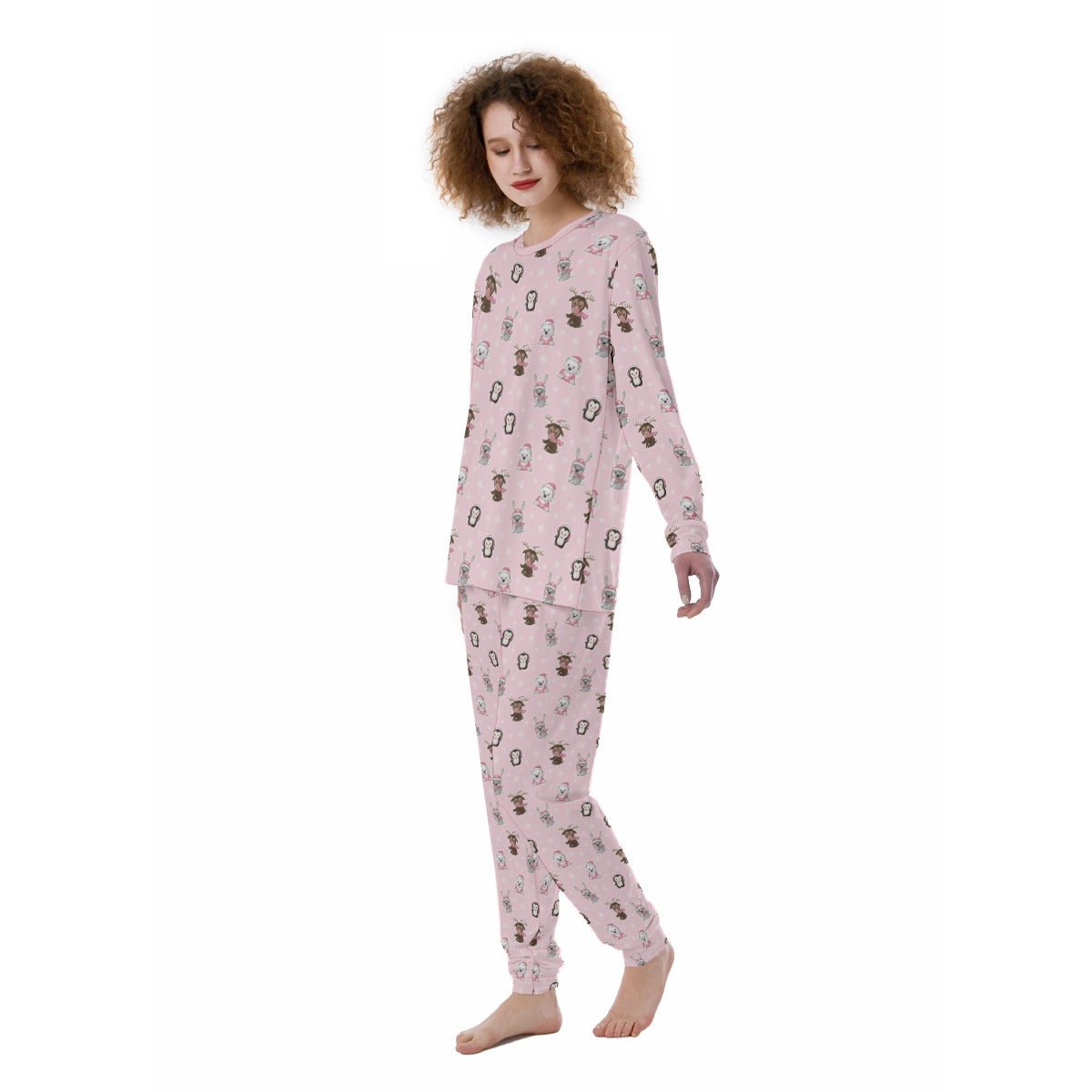 Women's Christmas Pyjamas - Polar Pink - Festive Style