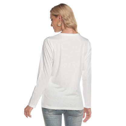 Women's Long Sleeve Christmas T-shirt - Let It Snow - Festive Style