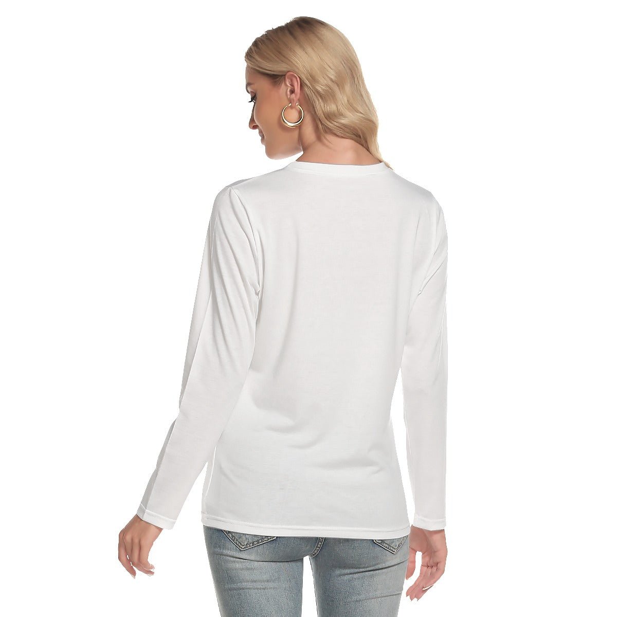 Women's Long Sleeve Christmas T-shirt - Merry Christmas - Festive Style