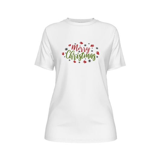 Women's Short Sleeve Christmas Tee - Merry Christmas - Festive Style