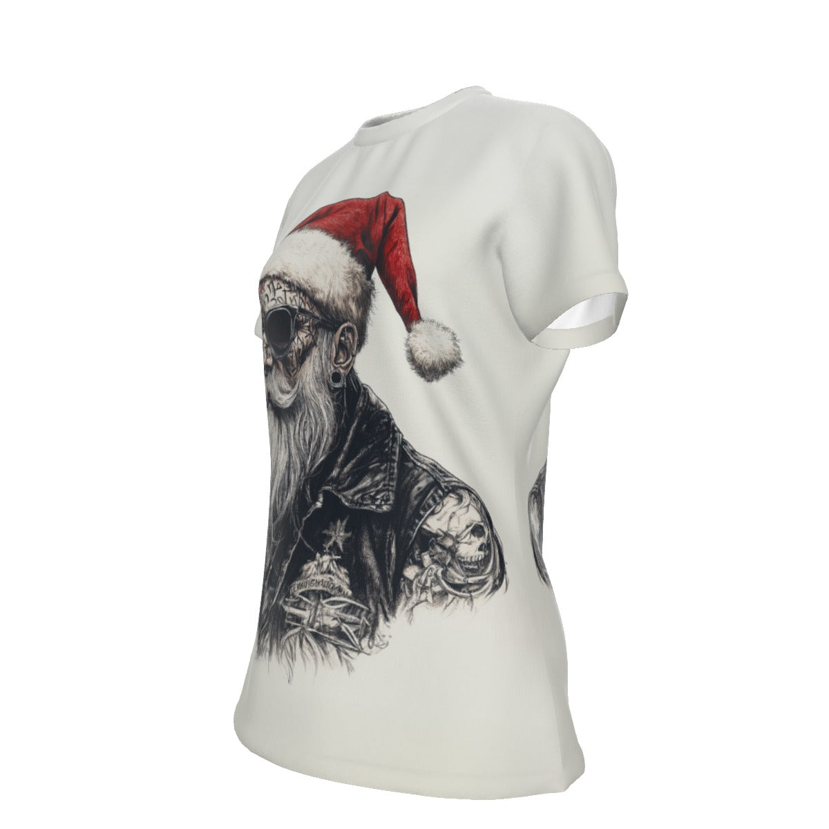 Women's Short Sleeve Christmas Tee - Tattoo