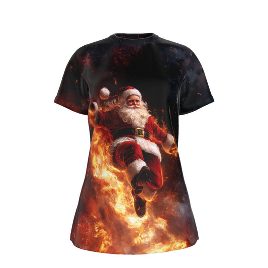 Women's Short Sleeve Christmas Tee - Trail Blazin'