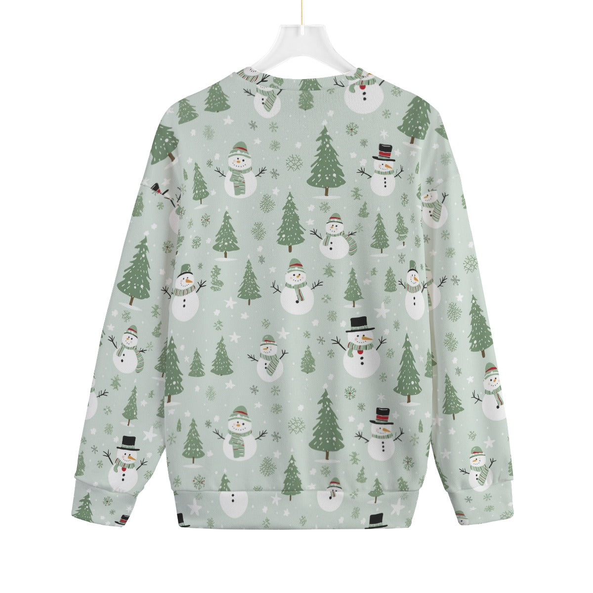 Men's Christmas Sweater - Green Snowman