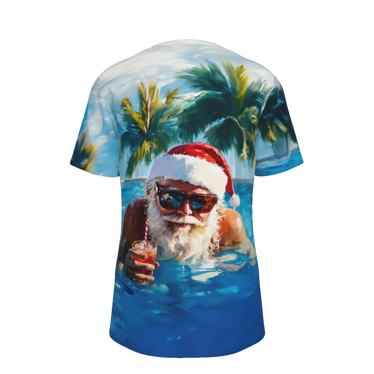 Mens Short Sleeve Christmas Tee - Tropical