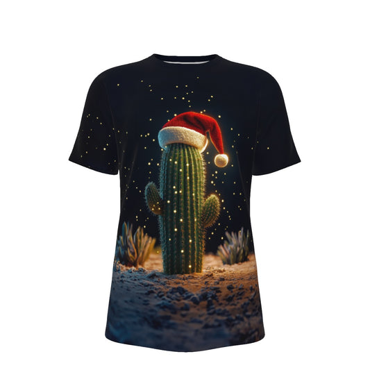 Mens Short Sleeve Christmas Tee - Cactus