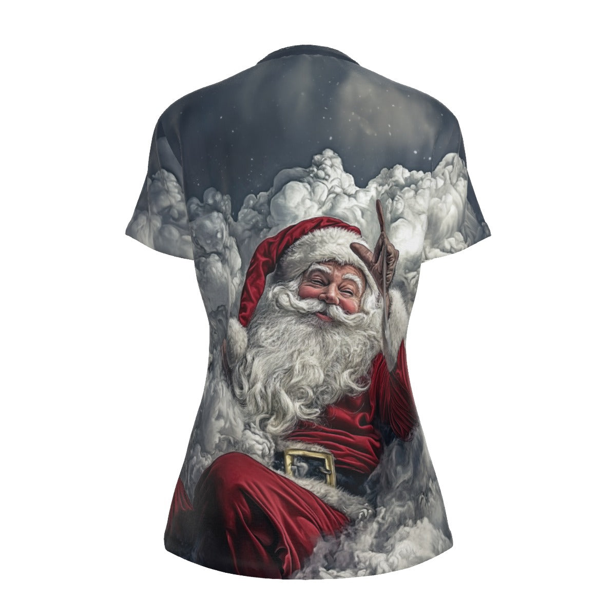 Women's Short Sleeve Christmas Tee - In the Clouds