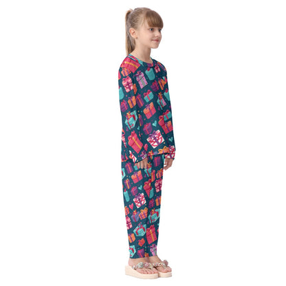 Kids Christmas Pyjama Set - Multi Presents 3