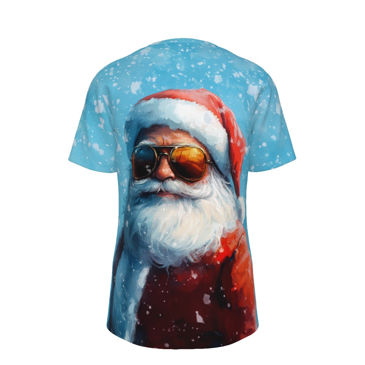 Mens Short Sleeve Christmas Tee - Bluebird