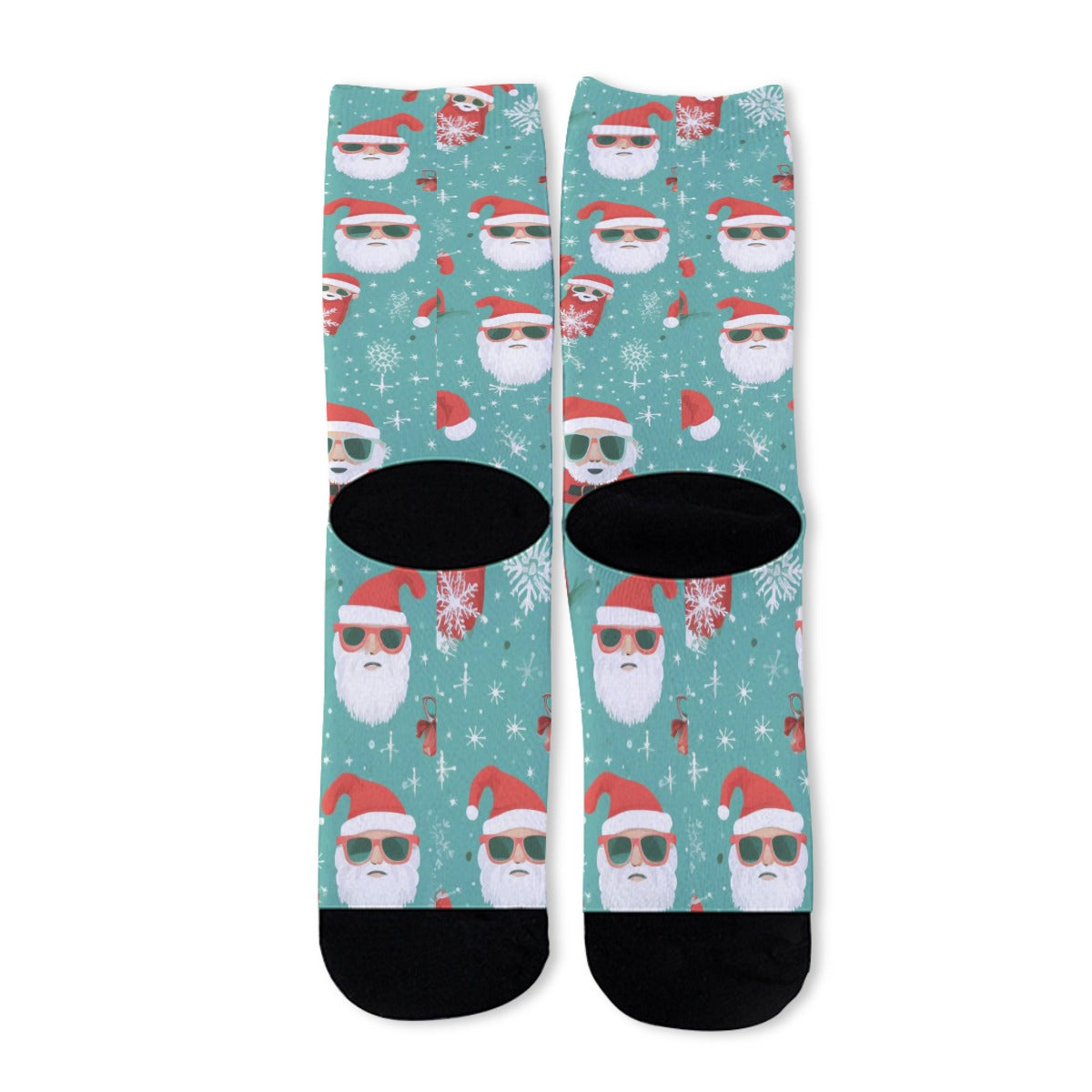 Unisex Long Socks - Cool Santas