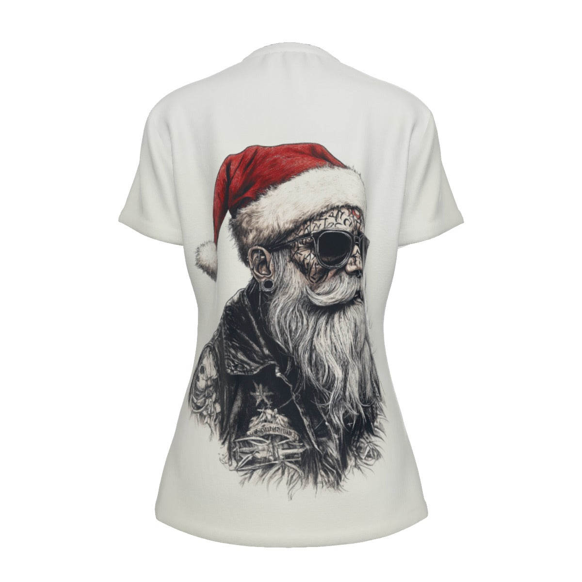 Women's Short Sleeve Christmas Tee - Tattoo