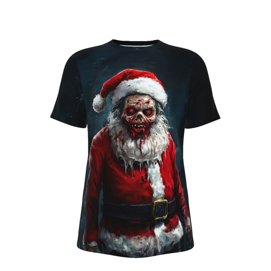 Men's Short Sleeve Christmas Tee - Zombie Santa