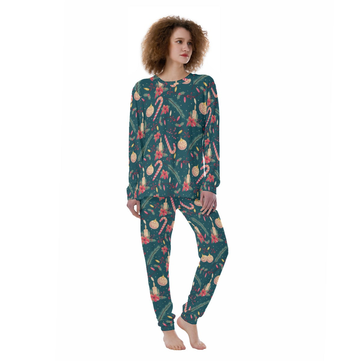 Women's Christmas Pyjamas - Christmas Pattern