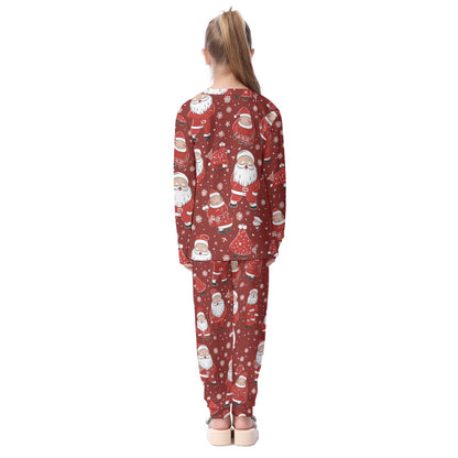 Kids Christmas Pyjama Set - Red Santas