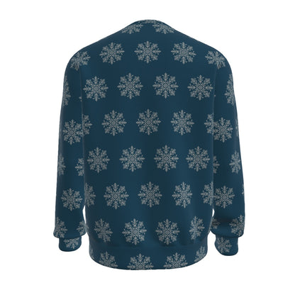 Women's Christmas Sweater - Blue Snow