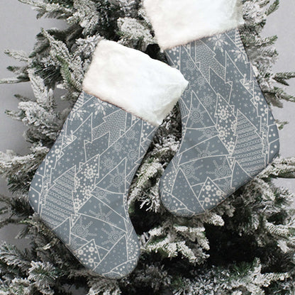 Christmas Sock - Grey Trees