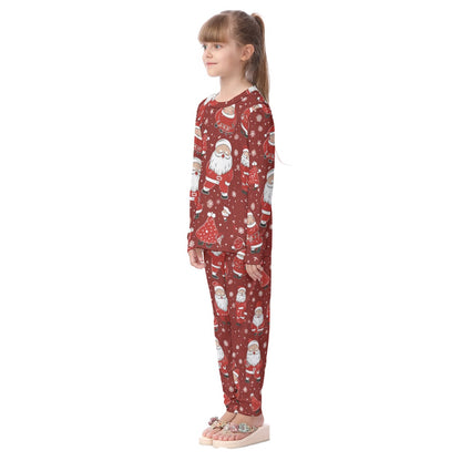 Kids Christmas Pyjama Set - Red Santas