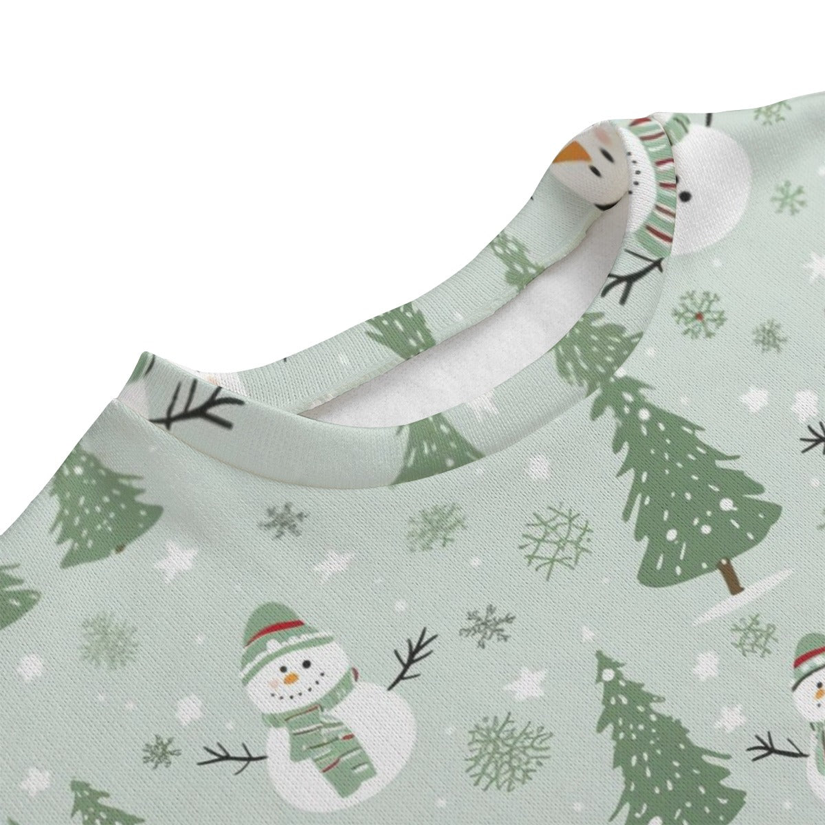 Men's Christmas Sweater - Green Snowman