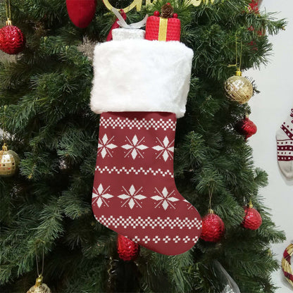 Christmas Sock - Red Pattern 7