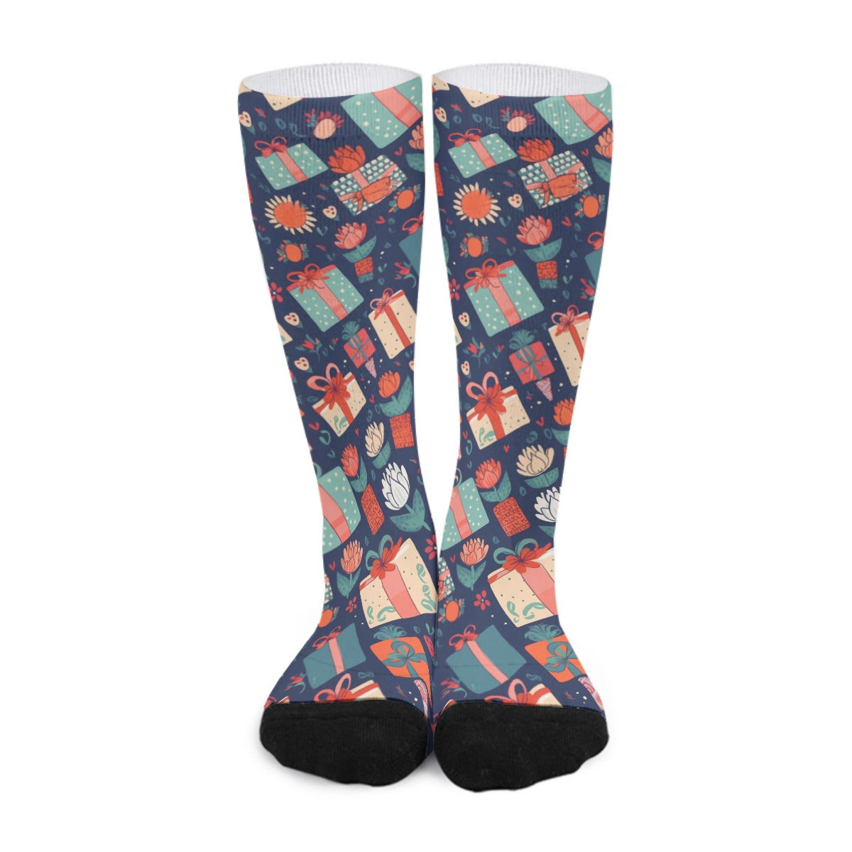 Unisex Long Socks - Multi Presents 2