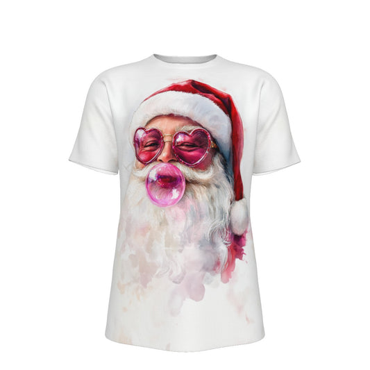 Mens Short Sleeve Christmas Tee - Bubblegum