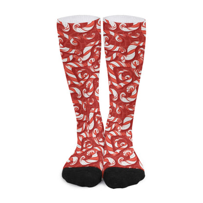 Unisex Long Socks - Candy Canes