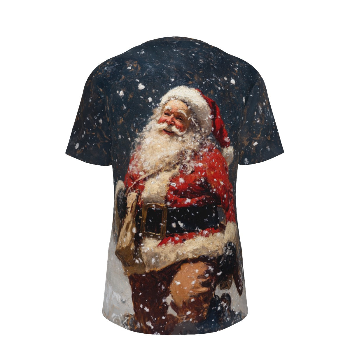 Mens Short Sleeve Christmas Tee - Walking in the Snow