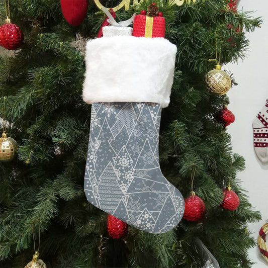 Christmas Sock - Grey Trees