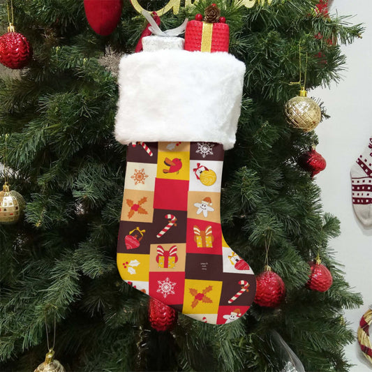 Christmas Sock - Vintage Quilt