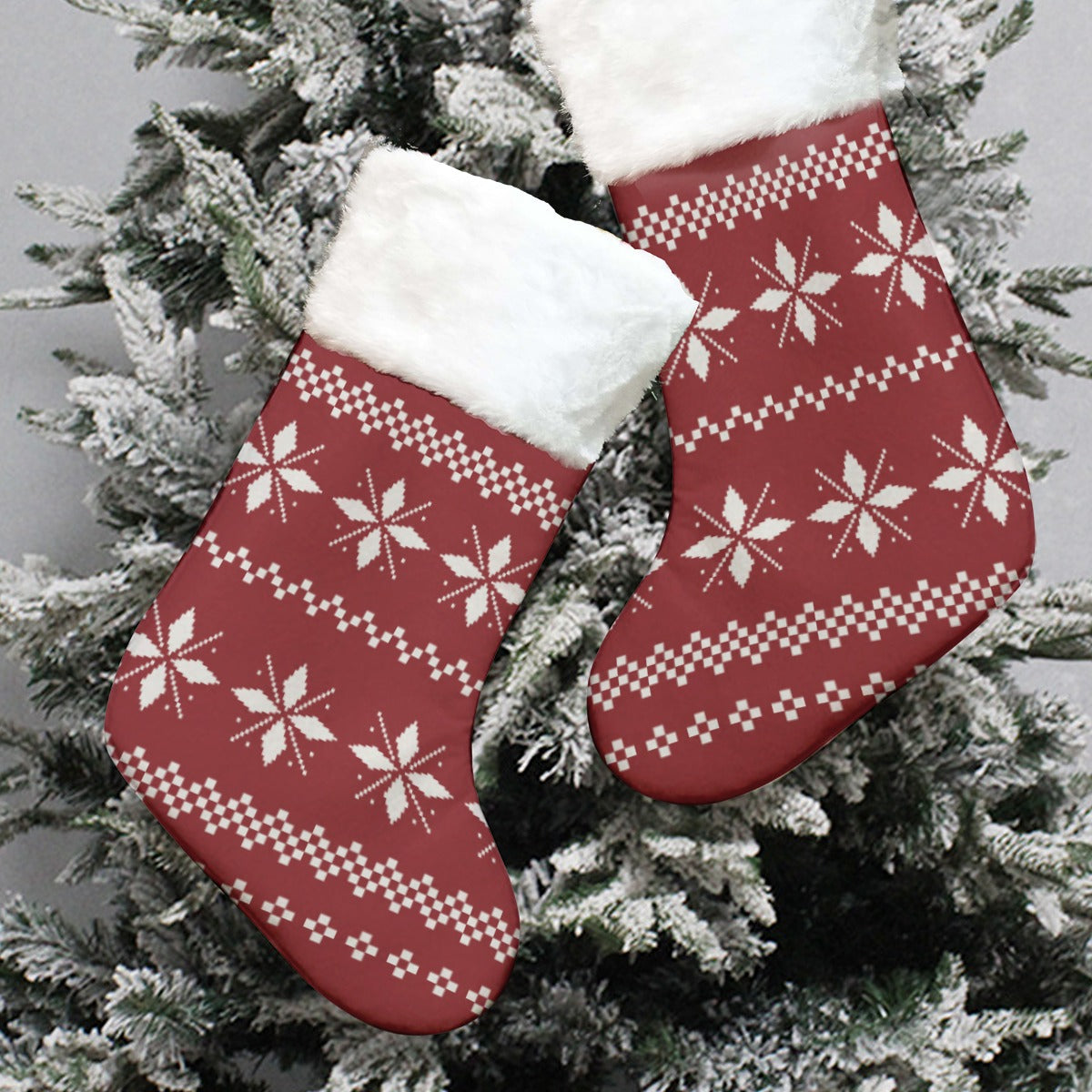 Christmas Sock - Red Pattern 7