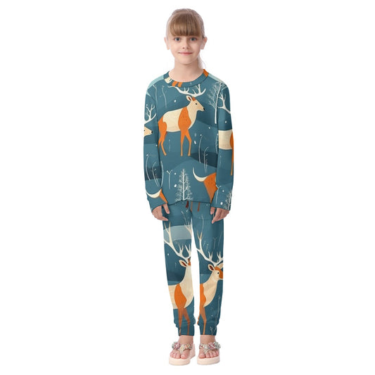 Kids Christmas Pyjama Set - Reindeers