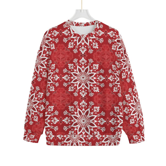 Women's Christmas Sweater - Red Pattern 2