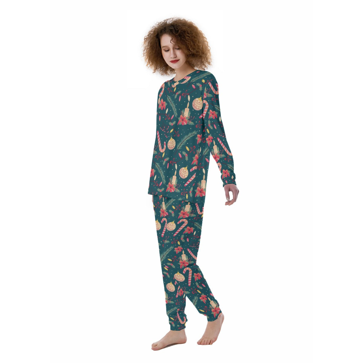 Women's Christmas Pyjamas - Christmas Pattern