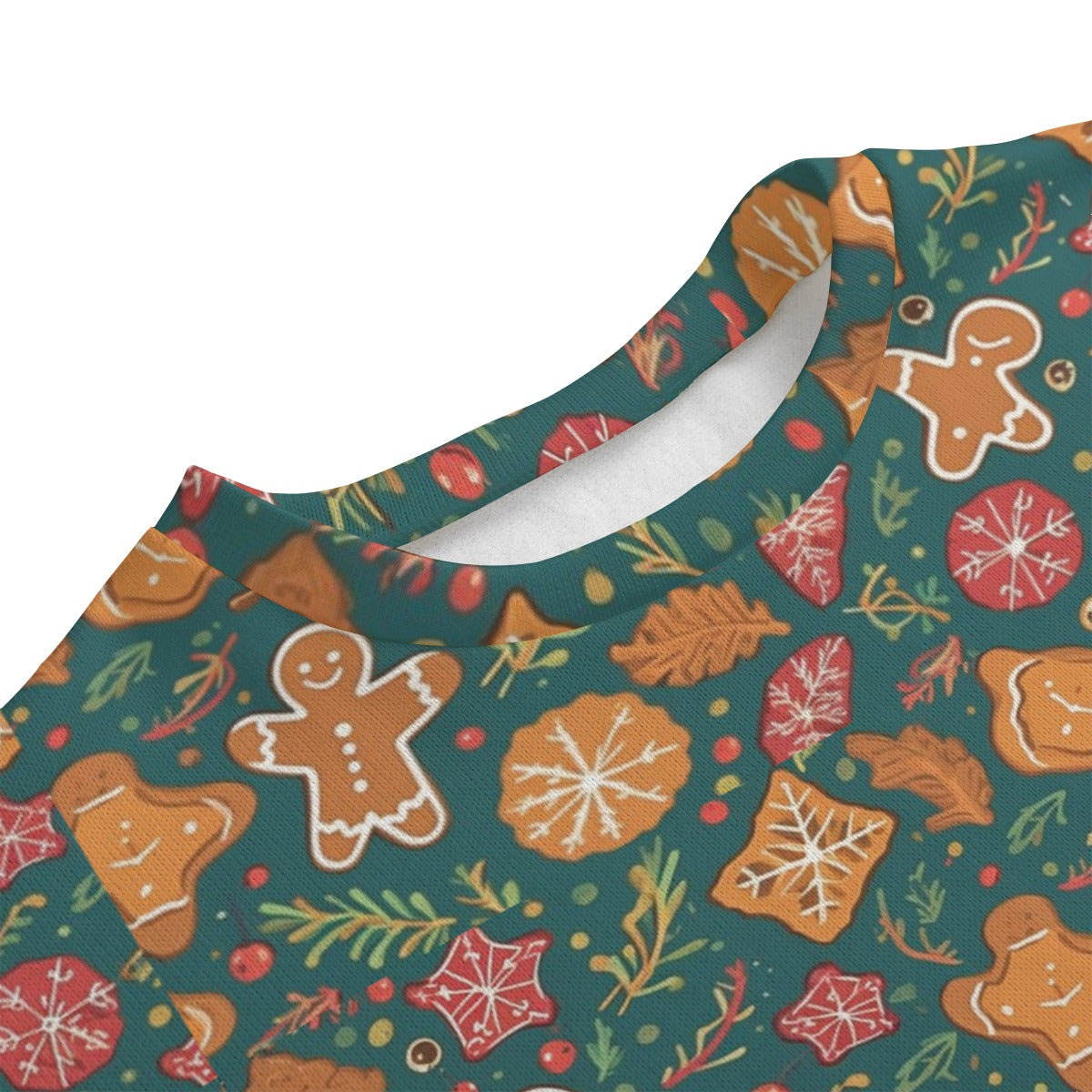 Women's Christmas Sweater - Gingerbread Pattern