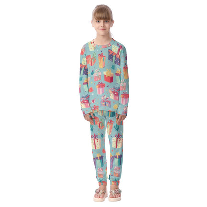 Kids Christmas Pyjama Set - Multi Presents