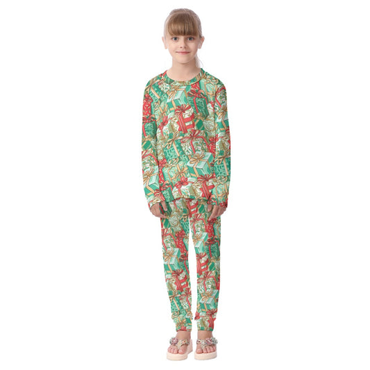 Kids Christmas Pyjama Set - Present Stacks