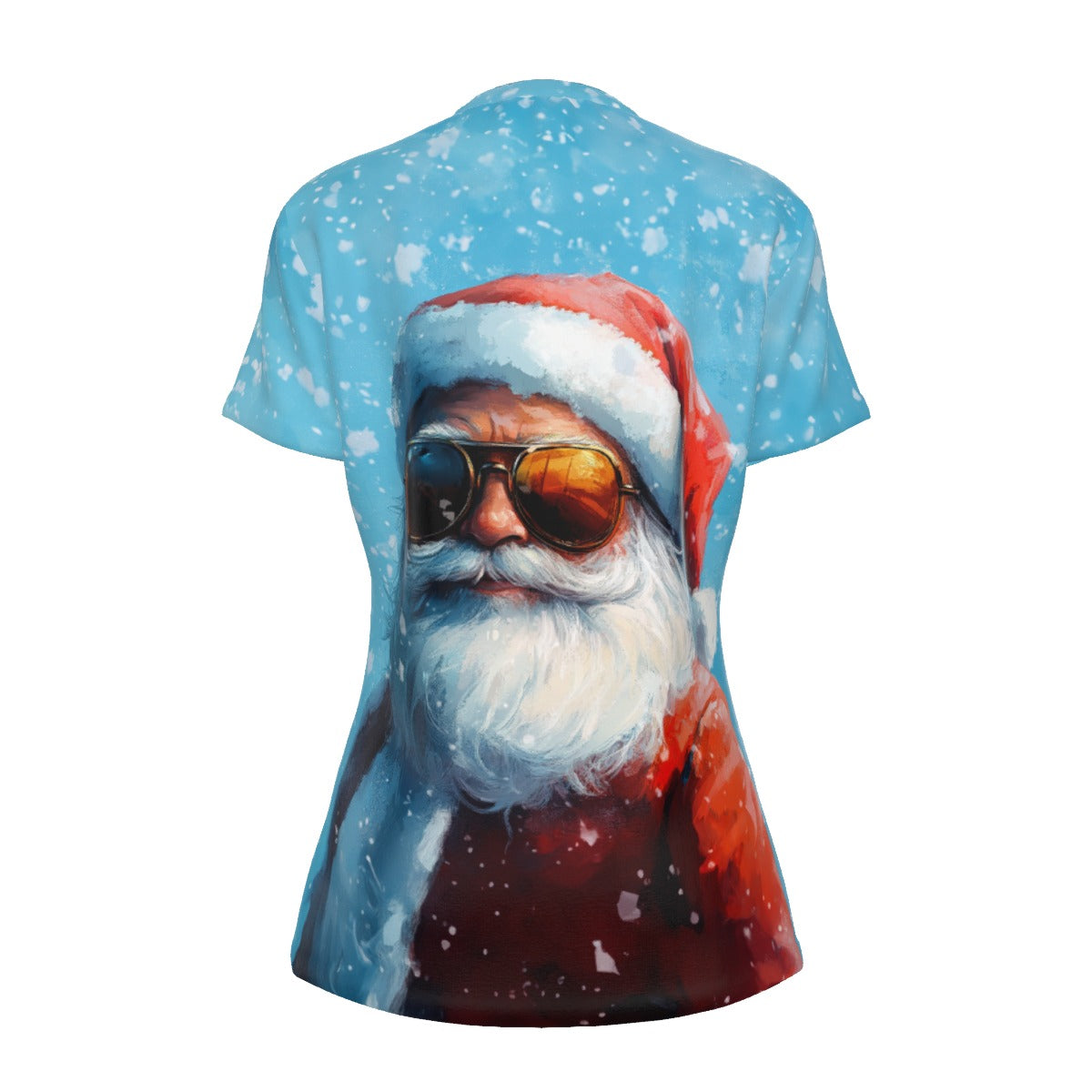 Women's Short Sleeve Christmas Tee - Bluebird