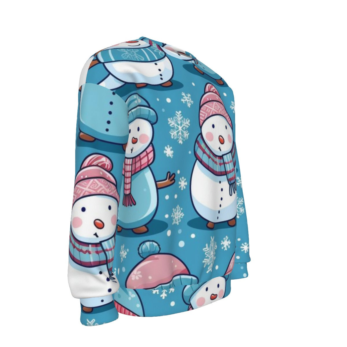 Women's Christmas Sweater - Blue Snowman